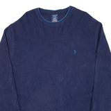 POLO RALPH LAUREN Sleepwear Mens Jumper Blue Waffle Knit XL