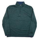 NAUTICA Mens Fleece Green 1/2 Zip L