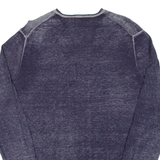 BOSS Lightweight Mens Jumper Grey V-Neck Tight Knit L