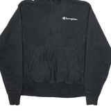 CHAMPION Mens Black Hoodie S