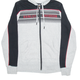 HARLEY DAVIDSON Mens Grey Hoodie Full Zip M