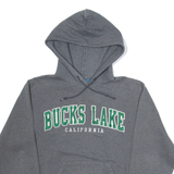 CHAMPION Bucks Lake California Mens Grey Hoodie USA S