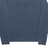 CARHARTT Tall Mens Sweatshirt Blue 1/4 Zip L