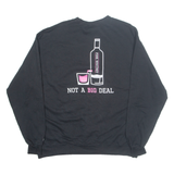 CHAMPION Pink Whitney Mens Sweatshirt Black XL