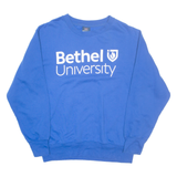 MV SPORT Bethel University Mens Sweatshirt Blue USA L