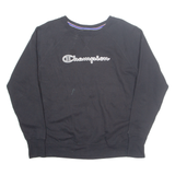 CHAMPION Mens Sweatshirt Black L