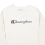 CHAMPION Womens Sweatshirt Cream M