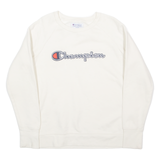 CHAMPION Womens Sweatshirt Cream M