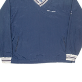 CHAMPION Training Mens Sweatshirt Blue V-Neck XL