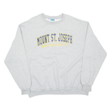 CHAMPION Mount St Joseph University Mens Sweatshirt Grey USA 2XL