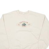 GILDAN Alaska Womens Sweatshirt Cream USA M
