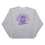 JERZEES Merrillville Basketball Mens Sweatshirt Grey USA M
