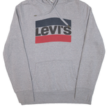 LEVI'S Mens Grey Hoodie M