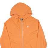 NIKE Womens Orange Hoodie Full Zip 2XL