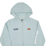 ELLESSE Womens Blue Hoodie Full Zip UK 10