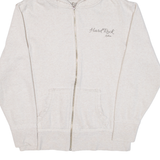 HARD ROCK CAFE Lisbon Womens Grey Hoodie Full Zip L