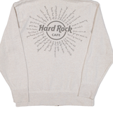 HARD ROCK CAFE Lisbon Womens Grey Hoodie Full Zip L