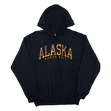GILDAN Alaska Homer Spit Mens Black Hoodie M