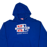 NFL Super Bowl Detroit 02.05.06 Mens Blue Hoodie USA L