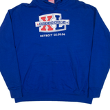 NFL Super Bowl Detroit 02.05.06 Mens Blue Hoodie USA L