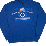 NFL Indianapolis Colts Mens Blue Hoodie USA L