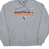 NIKE Sting Baseball Mens Grey Hoodie USA L