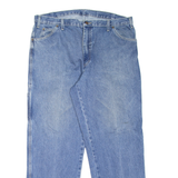 DICKIES Carpenter Workwear Mens Jeans Blue Relaxed Tapered Stone Wash W40 L32