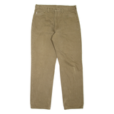 CARHARTT Blanket Lined Carpenter Workwear Mens Jeans Green Tapered W35 L34