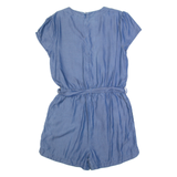 JACK WILLS Belted Womens Playsuit Blue Wide-Leg UK 12