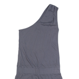 BENCH One Shoulder Womens Playsuit Grey Wide-Leg S