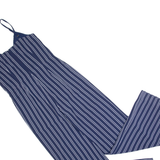 MICHAEL KORS Womens Jumpsuit Blue Striped Wide-Leg XS