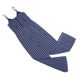 MICHAEL KORS Womens Jumpsuit Blue Striped Wide-Leg XS