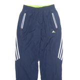 ADIDAS Mens Track Pants Blue Straight S W23 L31