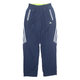 ADIDAS Mens Track Pants Blue Straight S W23 L31