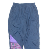 SHELL Mens Track Pants Blue 90s Tapered S W28 L27