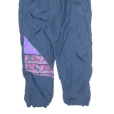 SHELL Mens Track Pants Blue 90s Tapered S W28 L27