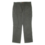 DICKIES Flex Cargo Mens Trousers Grey Regular Bootcut W38 L34