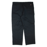DICKIES Mens Trousers Black Regular Tapered W42 L32