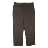 DICKIES Mens Trousers Brown Regular Tapered W38 L30