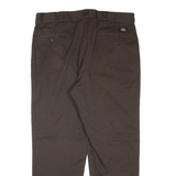 DICKIES Mens Trousers Brown Regular Tapered W38 L30