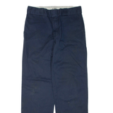 DICKIES Mens Trousers Blue Regular Straight W30 L32