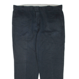 DICKIES Mens Trousers Black Regular Tapered W44 L32