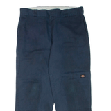DICKIES Mens Trousers Blue Regular Straight W38 L30
