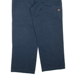 DICKIES Mens Trousers Blue Regular Straight W38 L30