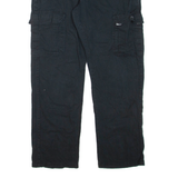 WRANGLER Cargo Mens Trousers Black Regular Straight W33 L30