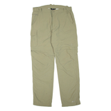 TREVOLUTION Mens Trousers Green Regular Tapered W34 L34