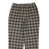 GARDEUR Check Womens Trousers Brown Regular Tapered W32 L28