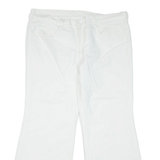 Womens Trousers White Regular Flared W36 L28