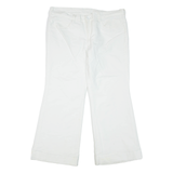 Womens Trousers White Regular Flared W36 L28