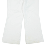 Womens Trousers White Regular Flared W36 L28